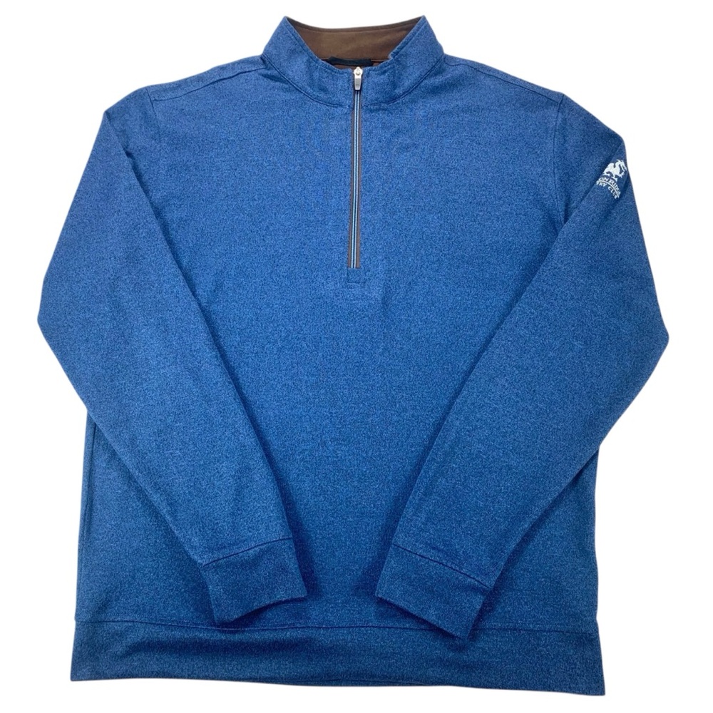 Straight Down XXL Blue 1/4 Zip‎ Pullover DragonRidge Country Club Golf Sweater